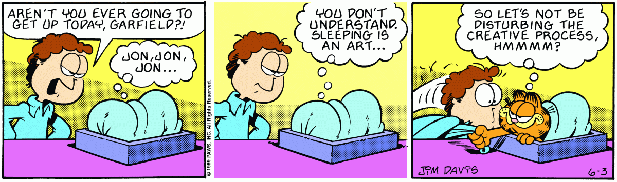 Garfield, June 3, 1989