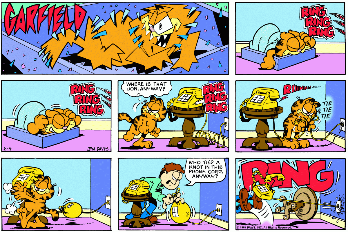 Garfield, June 4, 1989