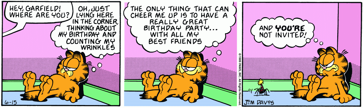 Garfield, June 15, 1989