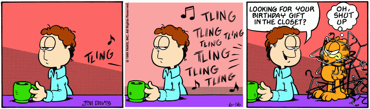 Garfield, June 16, 1989