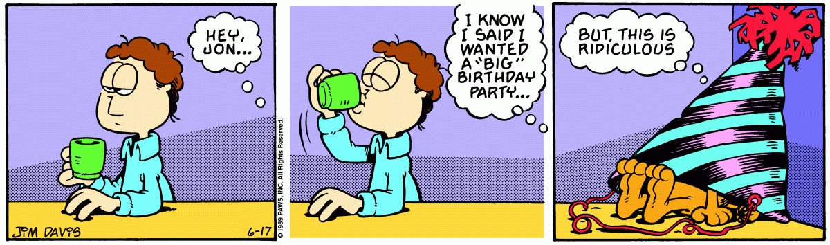 Garfield, June 17, 1989
