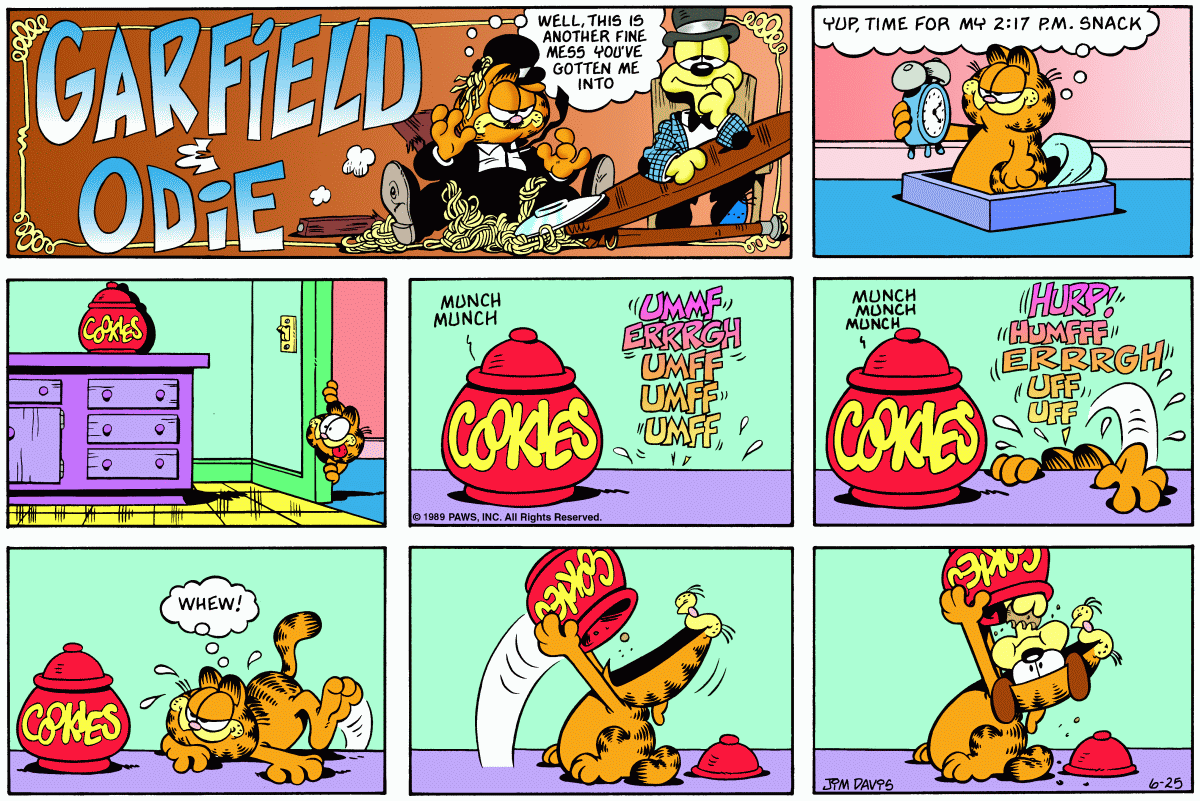 Garfield, June 25, 1989