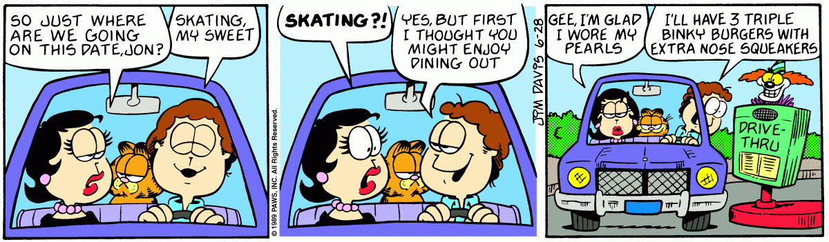 Garfield, June 28, 1989