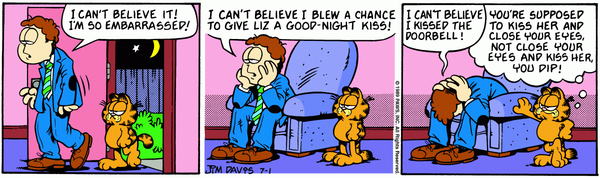 Garfield, July 1, 1989