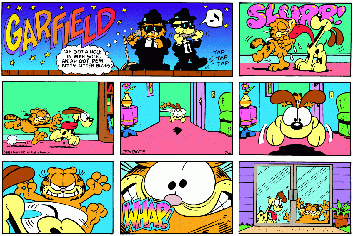 Garfield, July 2, 1989