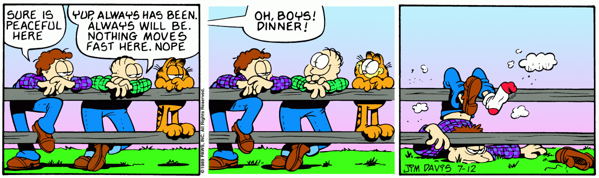 Garfield, July 12, 1989