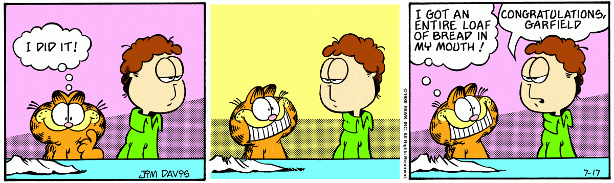 Garfield, July 17, 1989