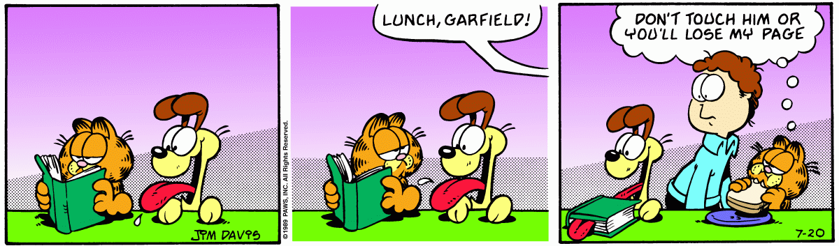 Garfield, July 20, 1989