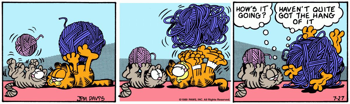 Garfield, July 27, 1989