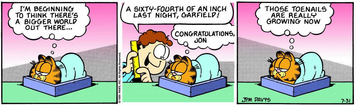 Garfield, July 31, 1989
