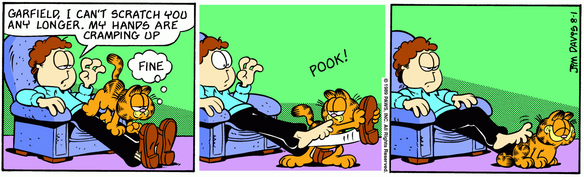 Garfield, August 1, 1989