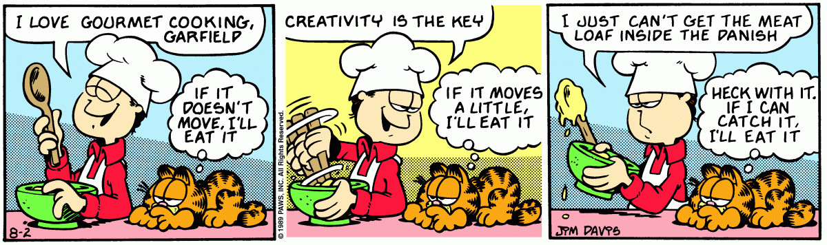 Garfield, August 2, 1989