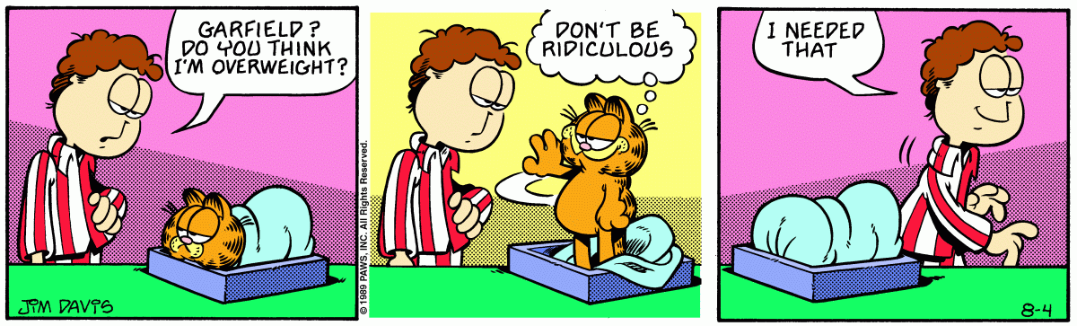 Garfield, August 4, 1989