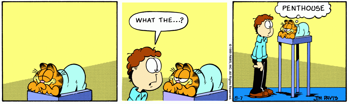 Garfield, August 7, 1989