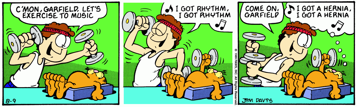 Garfield, August 9, 1989