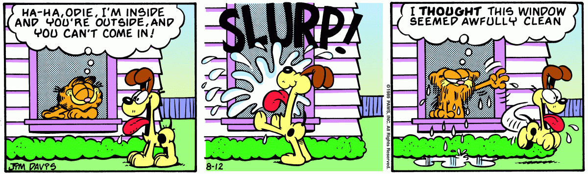 Garfield, August 12, 1989