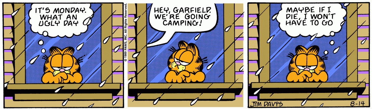 Garfield, August 14, 1989