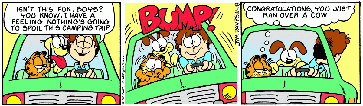 Garfield, August 18, 1989