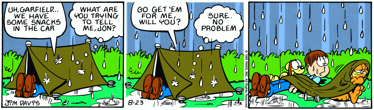 Garfield, August 23, 1989