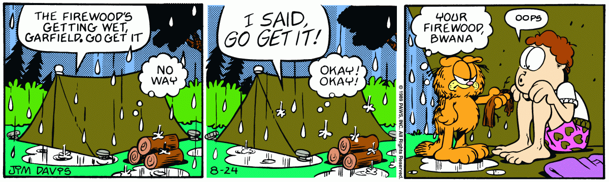 Garfield, August 24, 1989