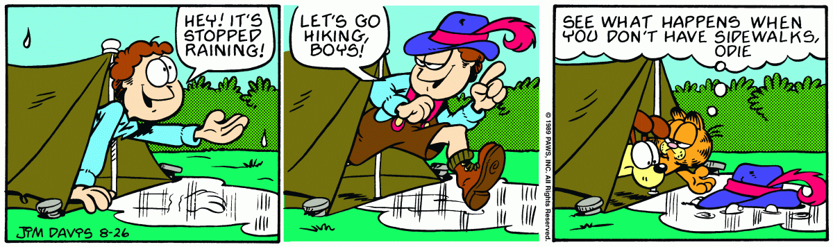 Garfield, August 26, 1989