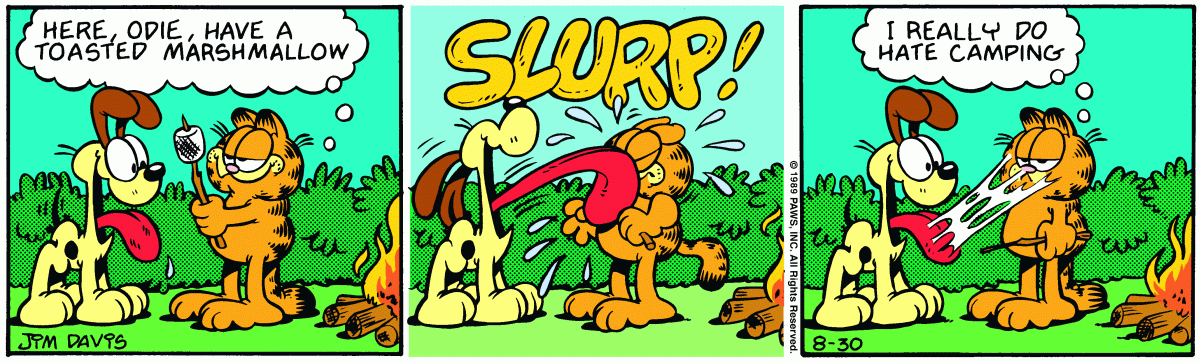 Garfield, August 30, 1989
