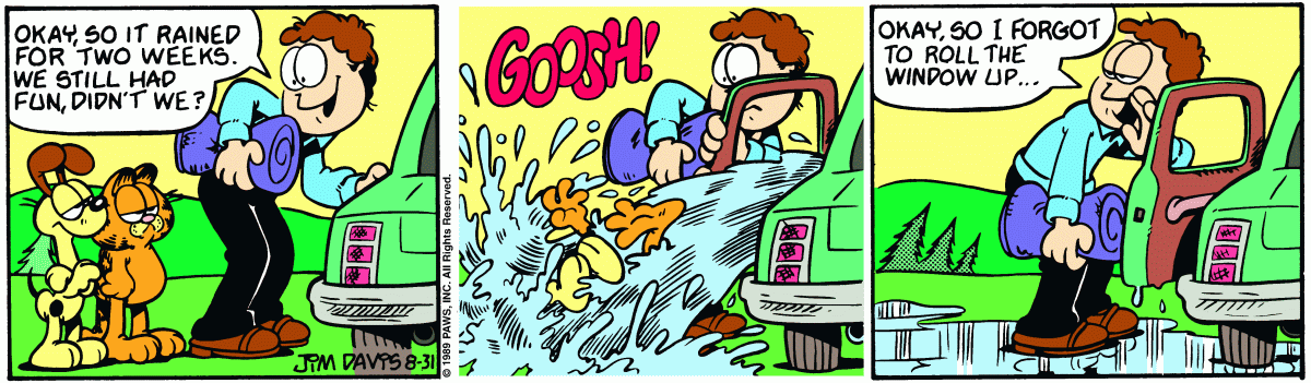 Garfield, August 31, 1989
