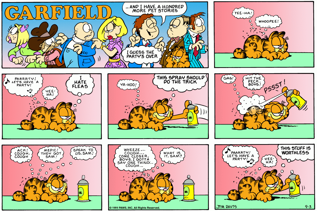 Garfield, September 3, 1989