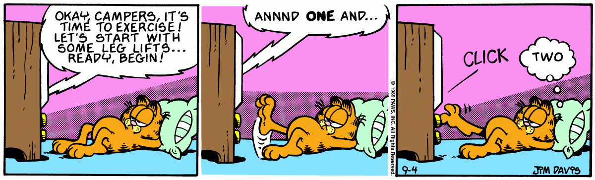 Garfield, September 4, 1989
