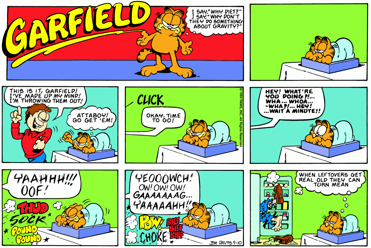 Garfield, September 10, 1989