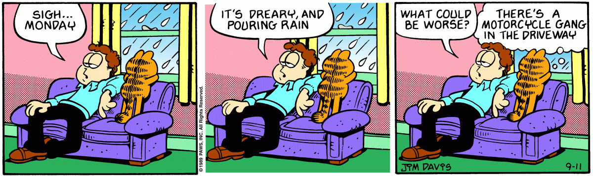 Garfield, September 11, 1989
