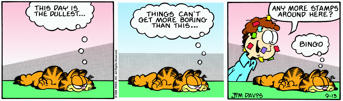 Garfield, September 13, 1989