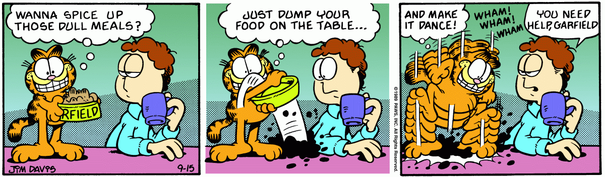 Garfield, September 15, 1989