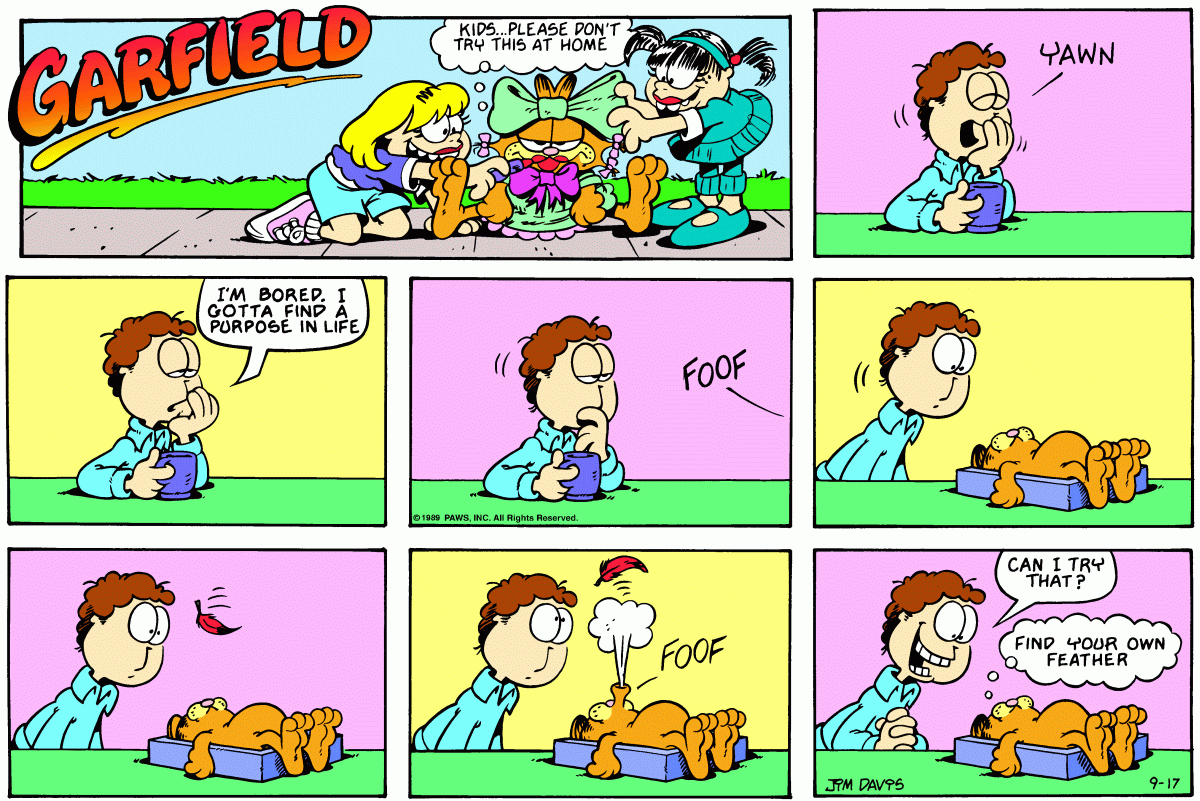 Garfield, September 17, 1989