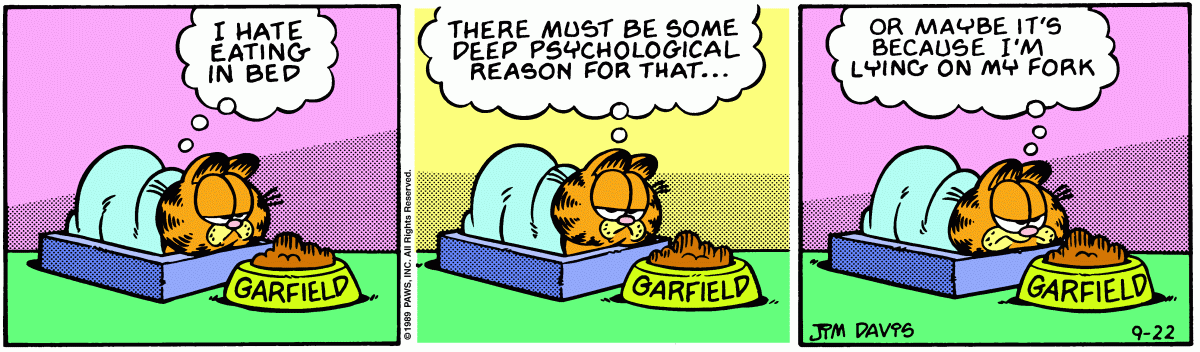 Garfield, September 22, 1989
