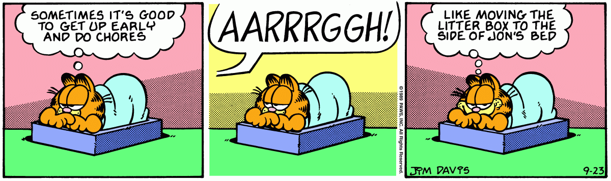 Garfield, September 23, 1989