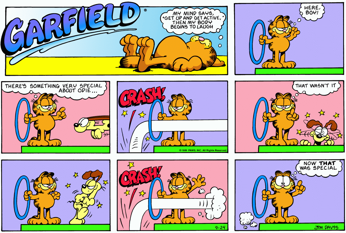 Garfield, September 24, 1989