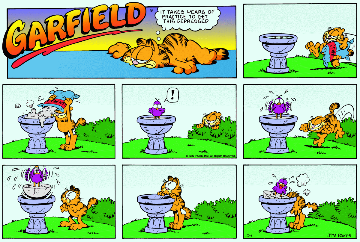 Garfield, October 1, 1989