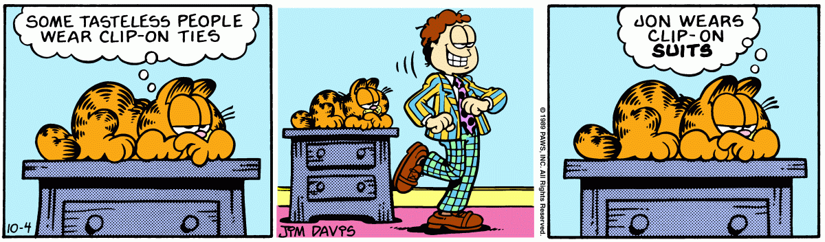 Garfield, October 4, 1989
