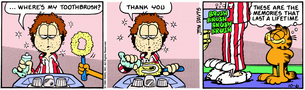 Garfield, October 6, 1989