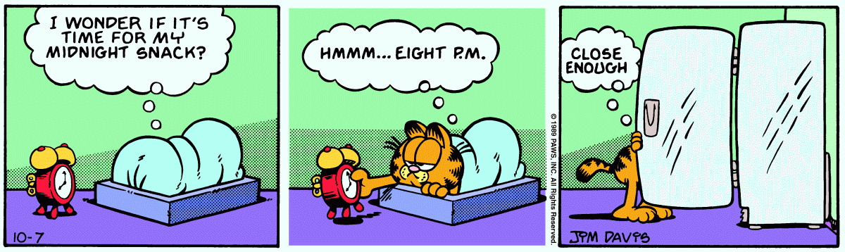 Garfield, October 7, 1989