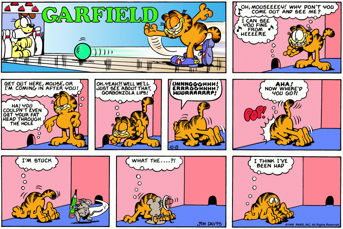 Garfield, October 8, 1989