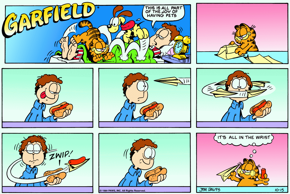 Garfield, October 15, 1989