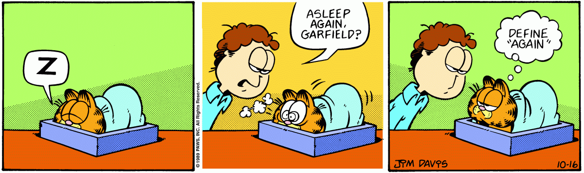 Garfield, October 16, 1989
