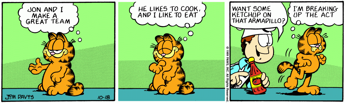 Garfield, October 18, 1989