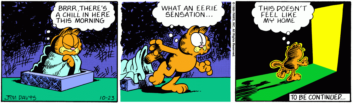Garfield, October 23, 1989