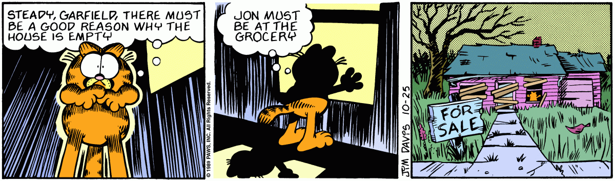 Garfield, October 25, 1989