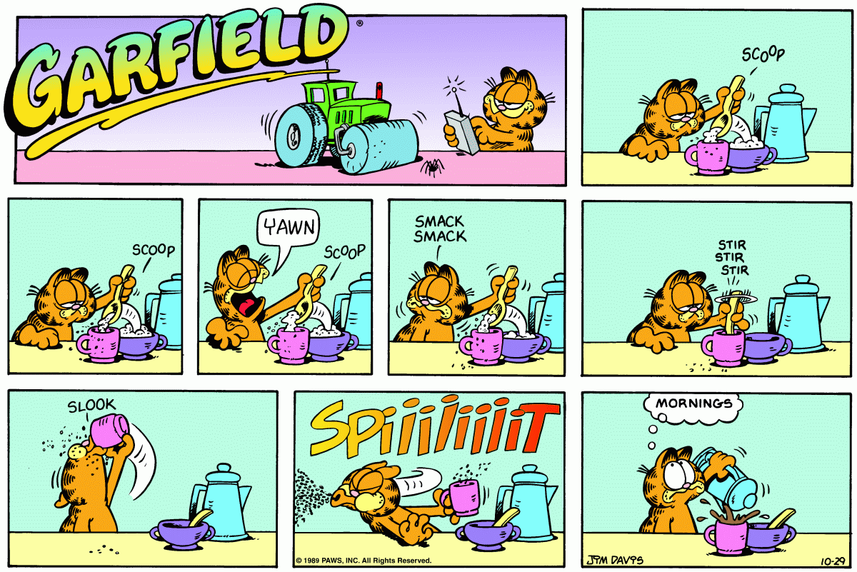 Garfield, October 29, 1989