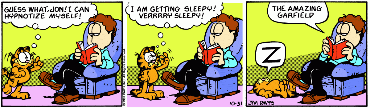 Garfield, October 31, 1989
