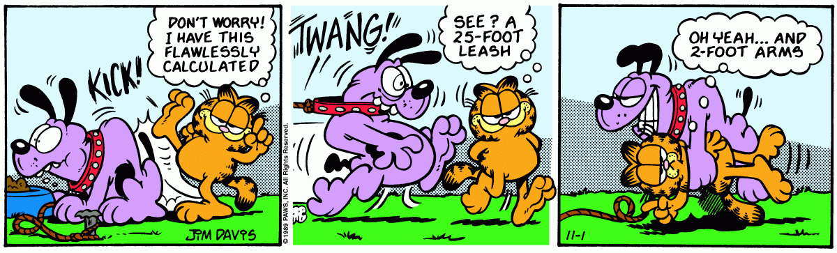 Garfield, November 1, 1989